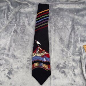 Ties That Bind Necktie 100% Silk Group of Men Raising Flag Made in USA